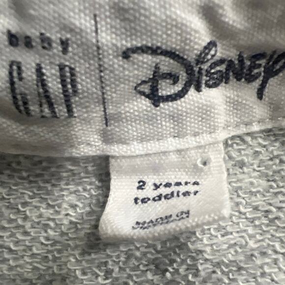 Baby Gap x Disney gray 2T zip-up hoodie with Minnie Mouse faces on the sleeves, - Picture 6 of 6